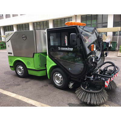 Hotels Professional Design Machine Four Wheel Steering Cleaning Residue Free Road Sweeper